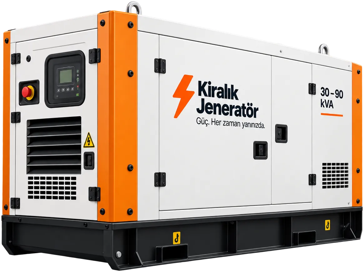 30 kVA sınıfı kabinli kiralık jeneratör